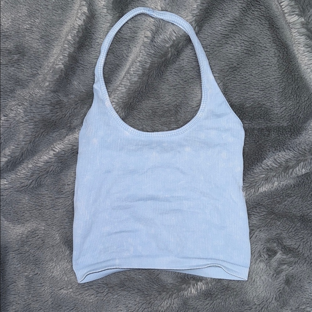 American Eagle Outfitters Blue Halter Top